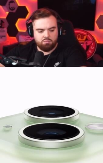 Ibai Llanos reaccionando al iPhone 15