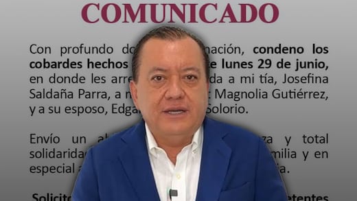 Javier Saldaña rompe el silencio tras el asesinato de tres familiares