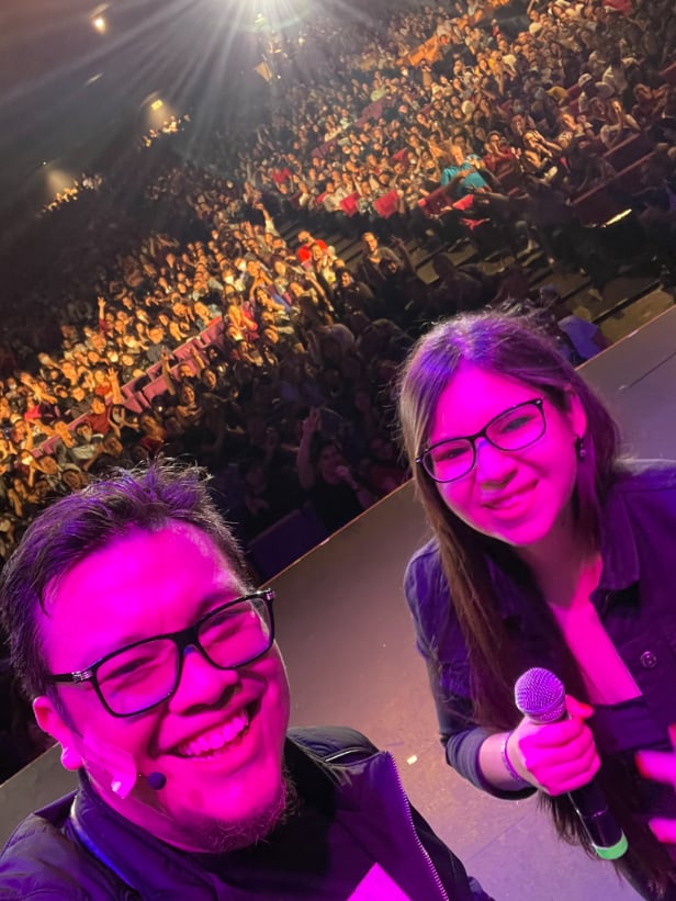 Nancy Olvera y Franco Escamilla