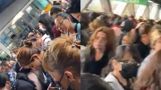 Línea 8 del Metro de la CDMX reporta aglomeraciones importantes