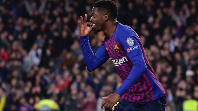Dembélé marcó un golazo en el Camp Nou