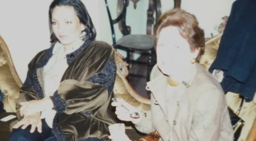 Teresa Mendoza y su mamá.