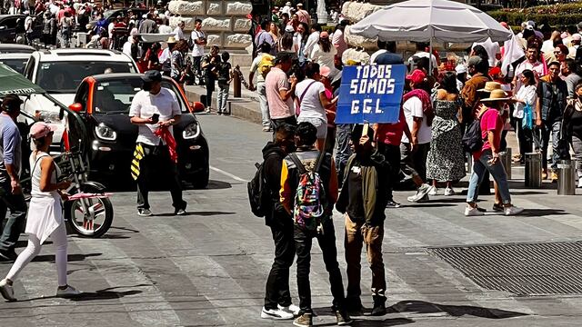 Pancarta asistente marcha por el INE