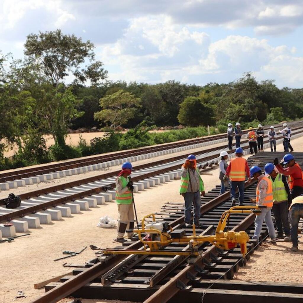 Sedena actualiza obras del Tren Maya de carga: 47.48% de avance
