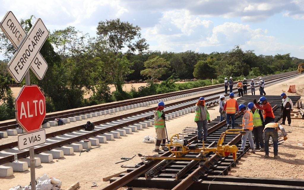 Sedena actualiza obras del Tren Maya de carga: 47.48% de avance