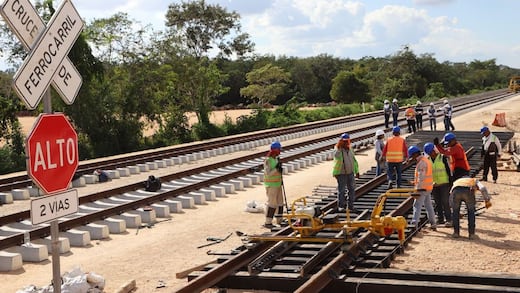 Sedena actualiza obras del Tren Maya de carga: 47.48% de avance