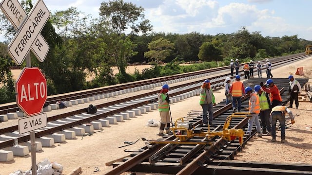 Sedena actualiza obras del Tren Maya de carga: 47.48% de avance