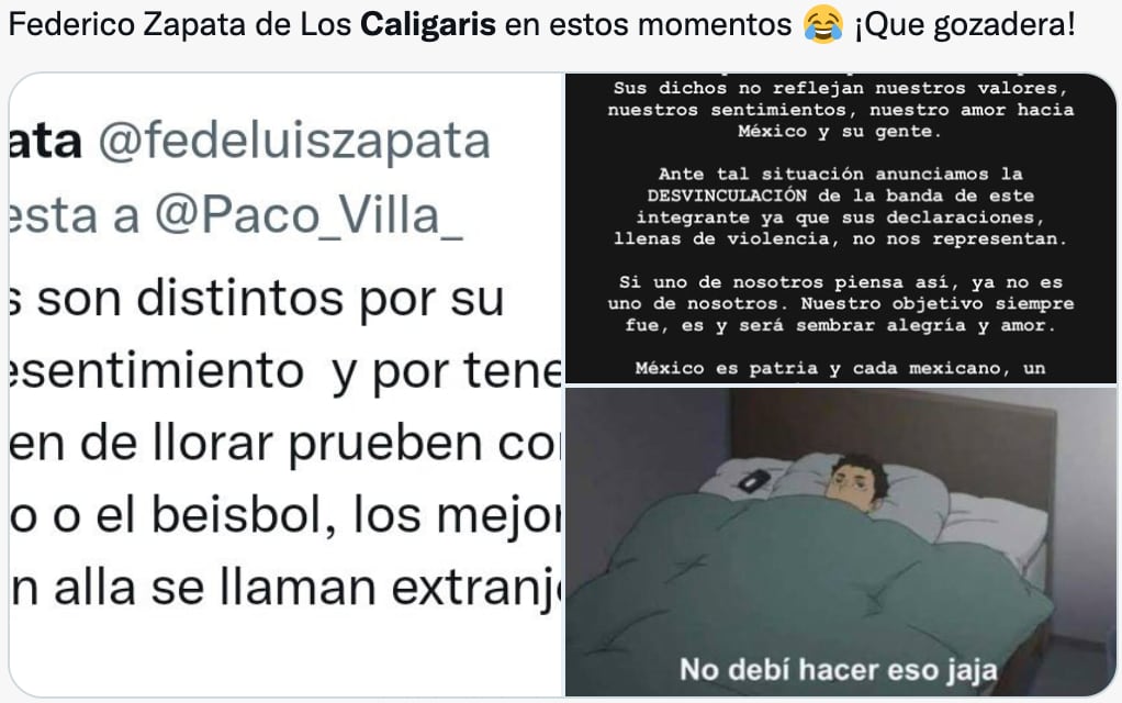 Memes de Los Caligaris inundan Twitter