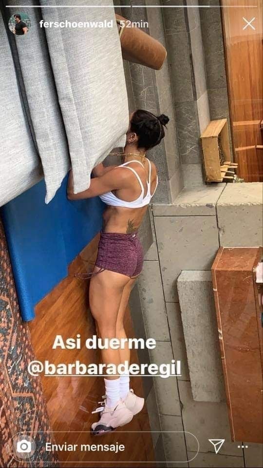 Bárbara de Regil "dormida"