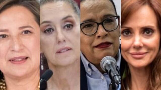 Xóchitl Gálvez, Claudia Sheinbaum, Rosa Icela Rodríguez, Lilly Téllez