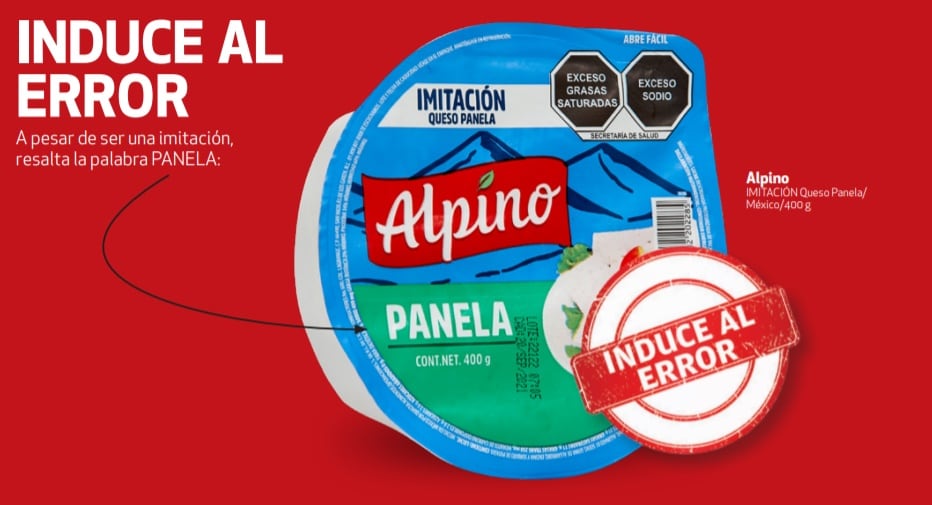 Quesos irregulares, según la Profeco