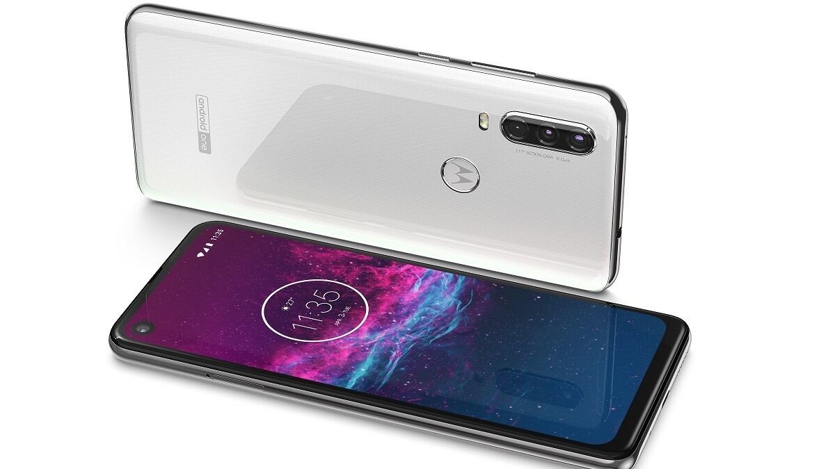 Motorola One Action en color 'Blanco Luminoso'
