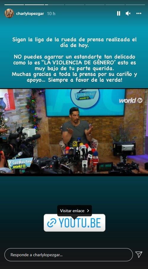 Charly López arremete contra Ingrid Coronado