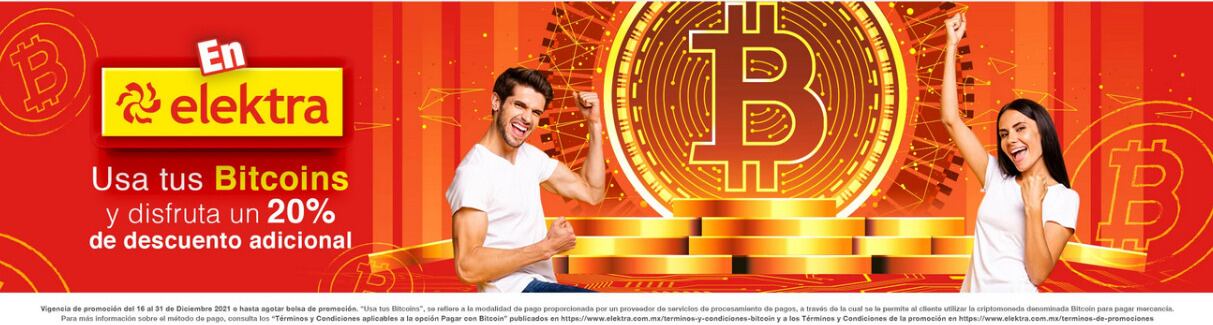 Elektra aceptará pagos con Bitcoin