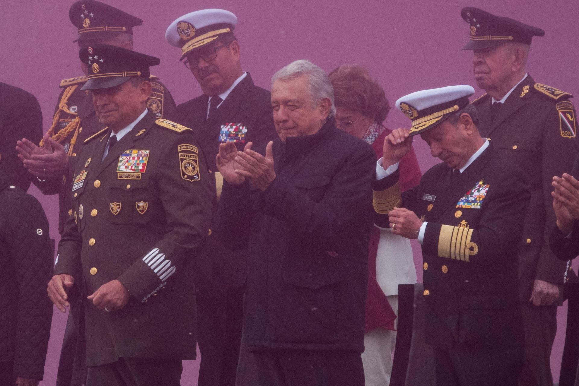 Andrés Manuel López Obrador, presidente de México encabezó la ceremonia alusiva al Bicentenario de la Creación del Heroico Colegio Militar