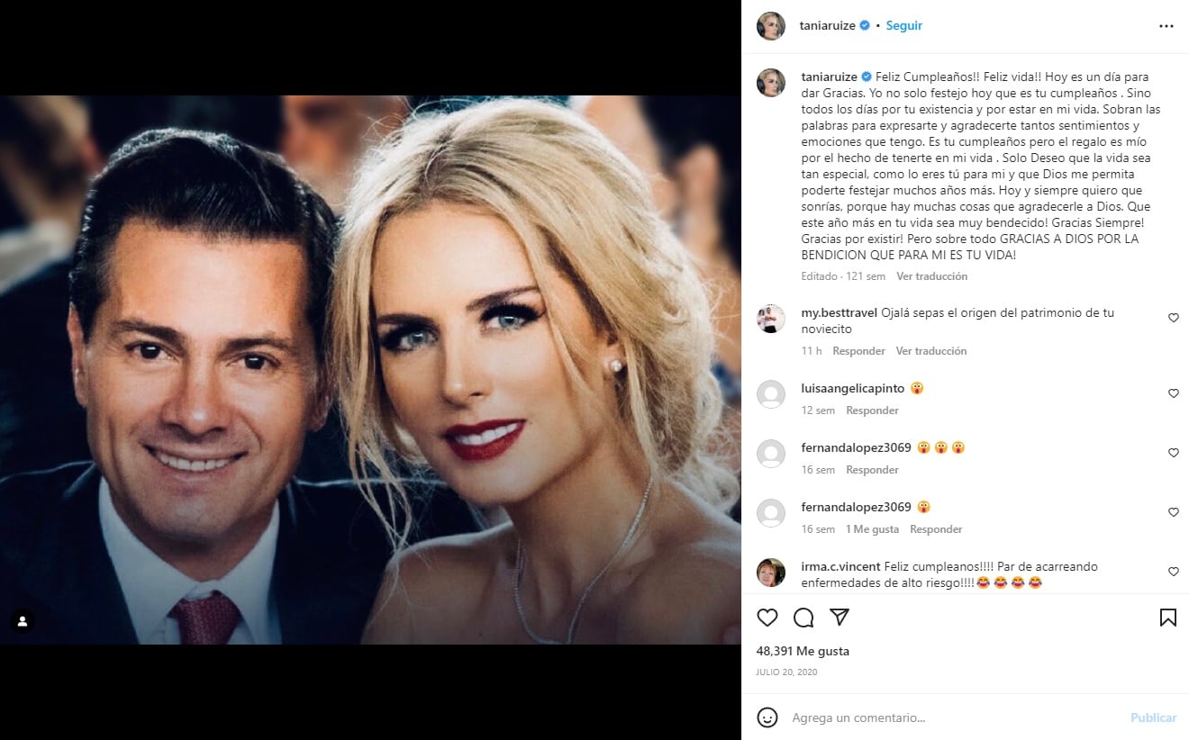 Enrique Peña Nieto y Tania Ruiz
