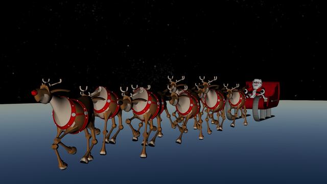 Trineo de Santa Claus de Flight Radar