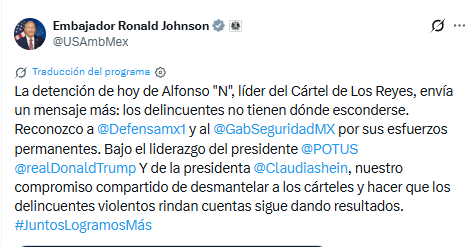 Estados Unidos reconoce detención de “Poncho La Quiringua”