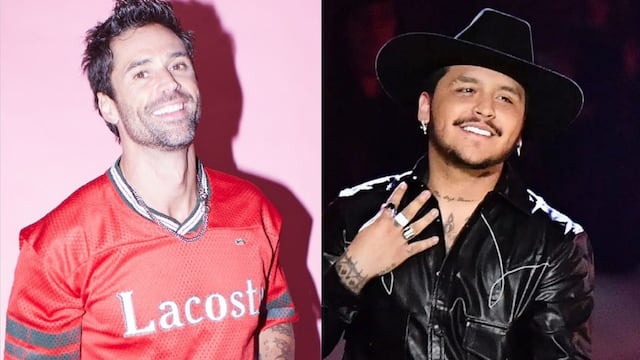 Christian Nodal y Matías Novoa