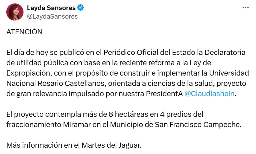 Predio de la madre de Alito Moreno será expropiado