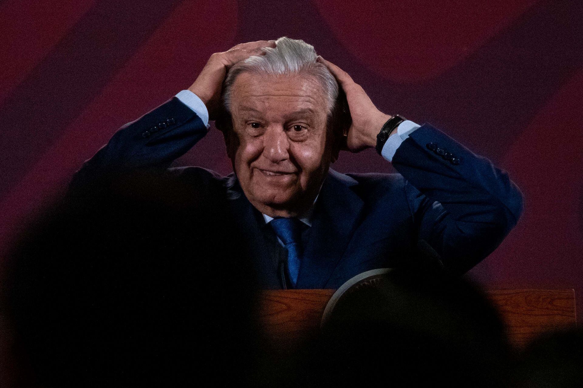 AMLO en su conferencia mañanera
