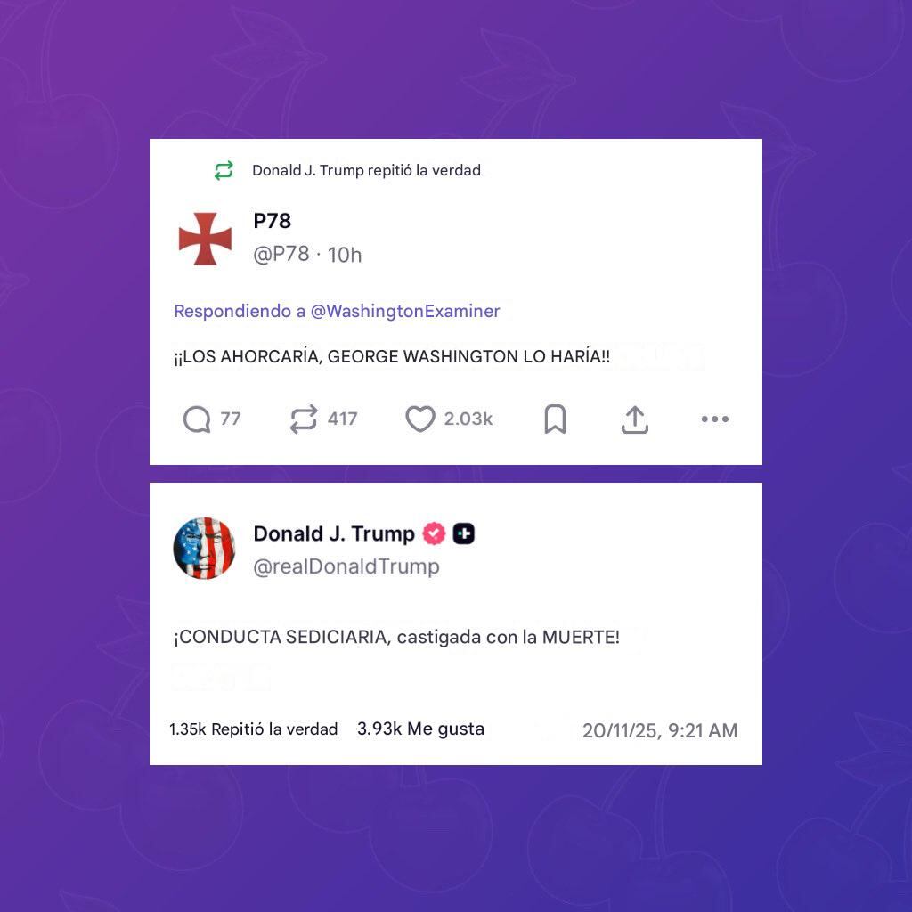 Donald Trump llama a pena de muerte a demócratas.