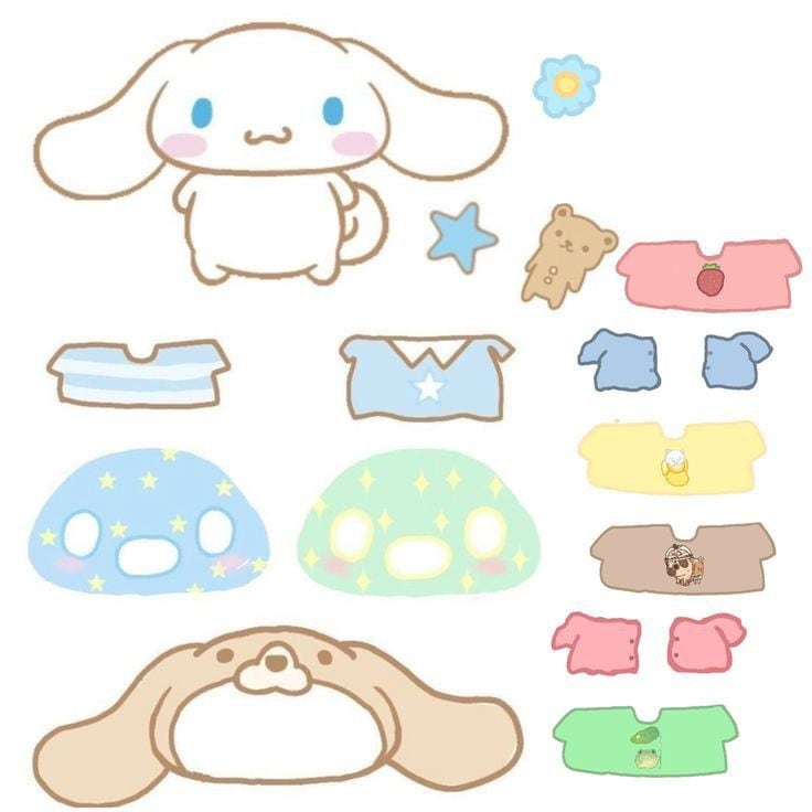 Plantillas de Cinnamoroll para vestir