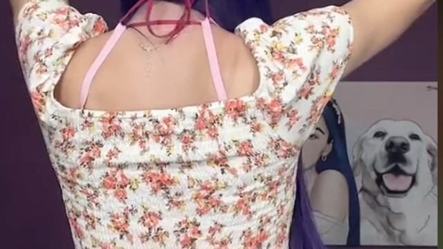 TikToker, reveló truco para levantar el busto