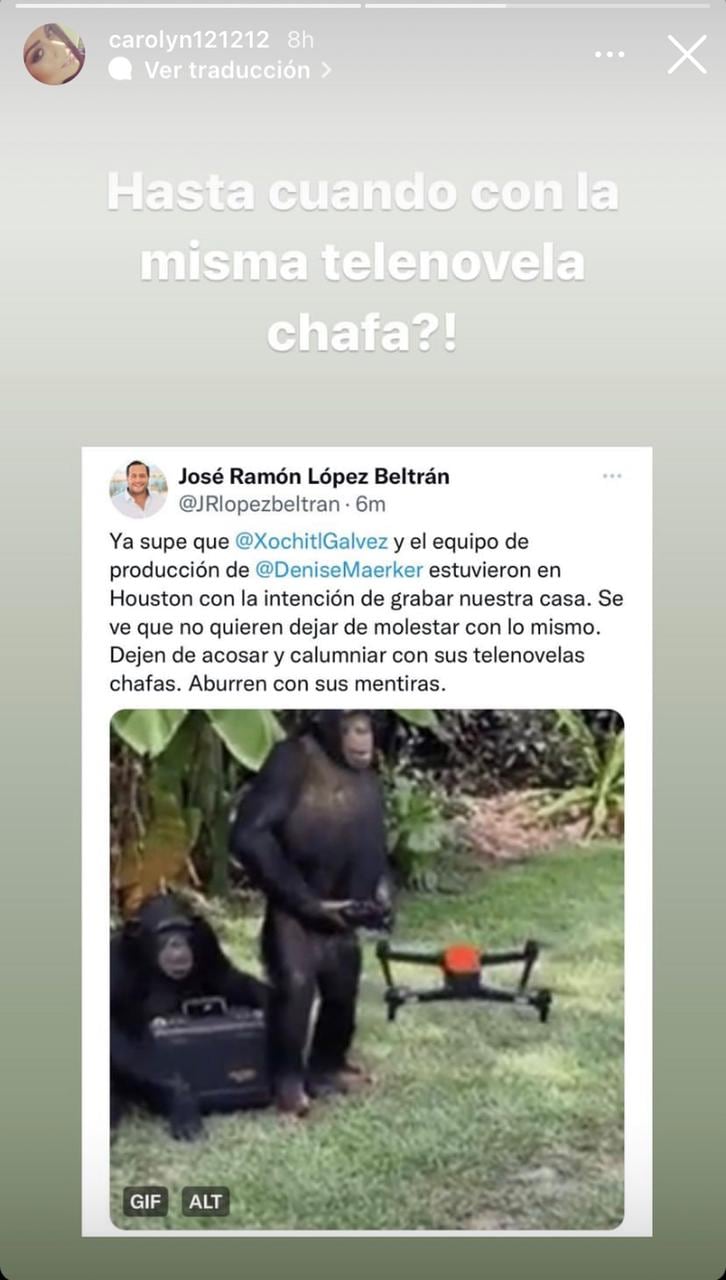 Historia de Instagram de Carolyn Adams