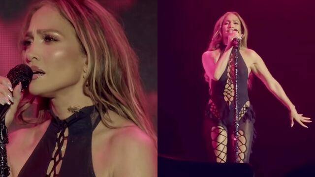 Un grillo se le subió a Jennifer Lopez en medio de su concierto
