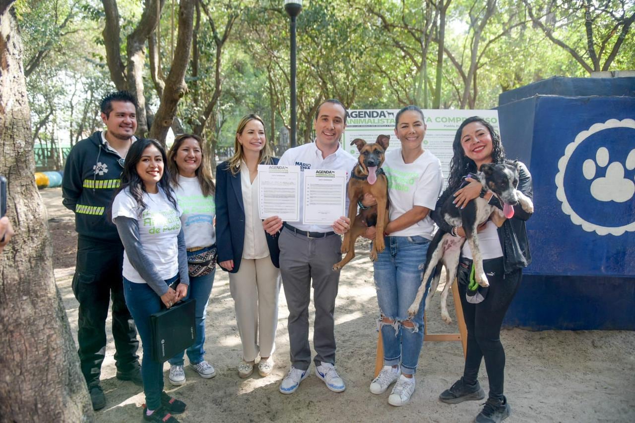 Mario Riestra promete primer hospital veterinario de Puebla