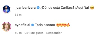 Cynthia Rivera cae rendida ante encantos de Carlos Rivera