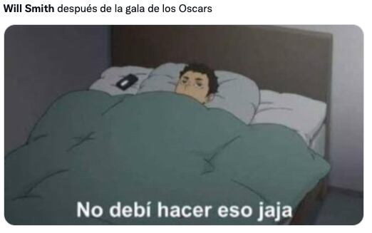 Memes sobre disculpa de Will Smith a Chris Rock