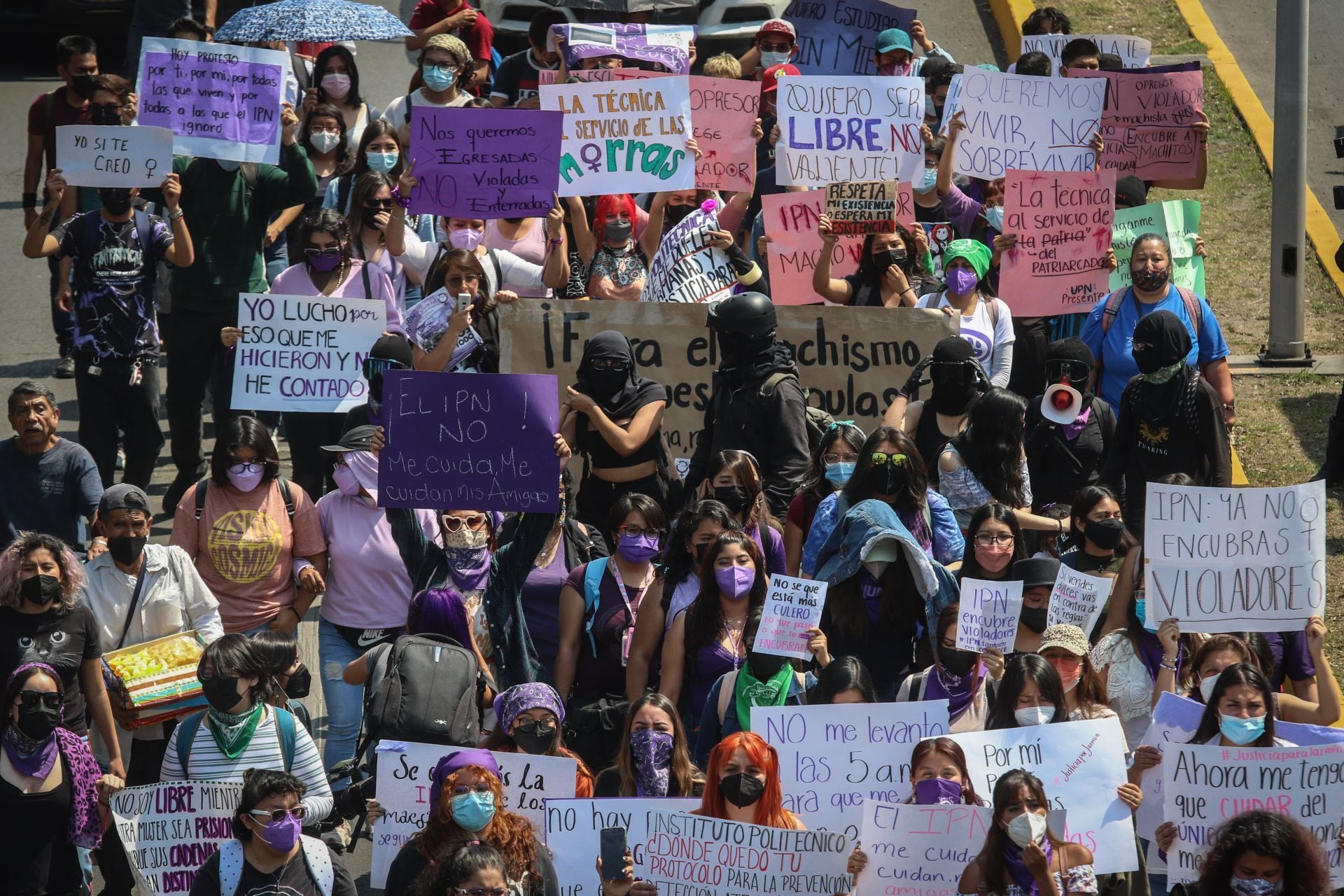 Protesta de estudiantes del IPN