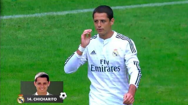 Javier Hernández se estrenó como goleador blanco con un golazo desde fuera del área.