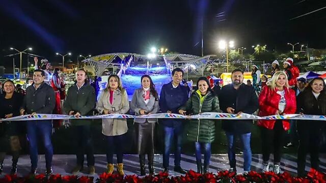 Tere Jiménez inauguró Villa Navidad