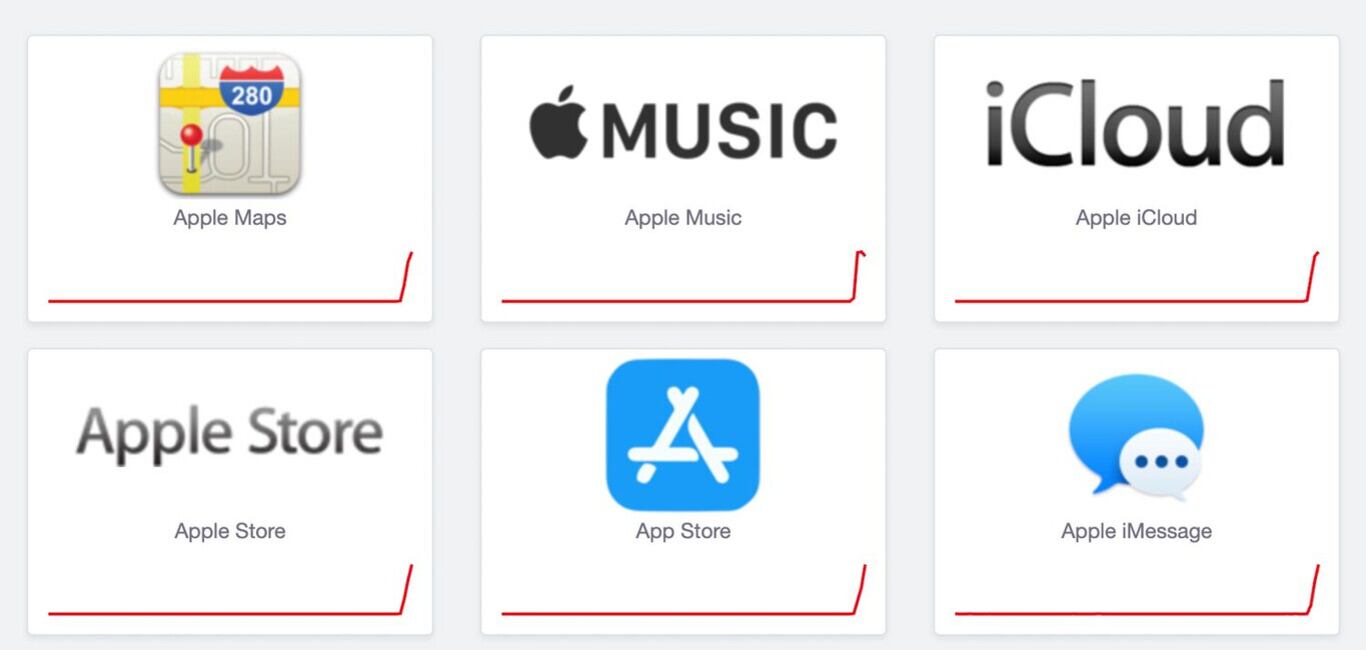 Caída en los servicios y aplicaciones de Apple