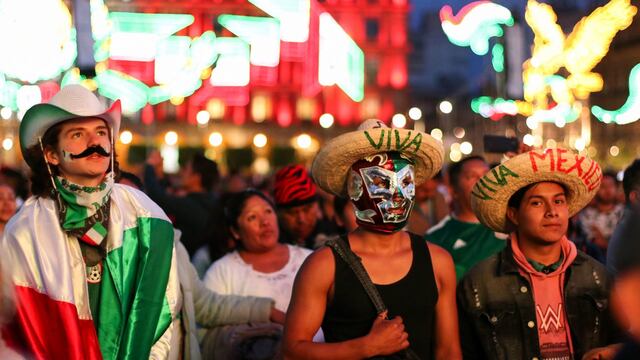 Grito de Independencia en el Zócalo