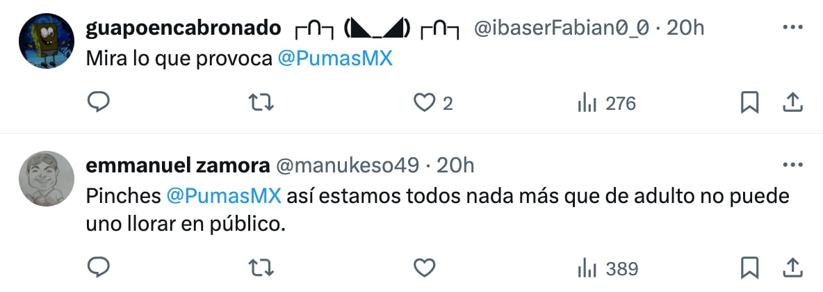 Comentarios del video de niño de Pumas