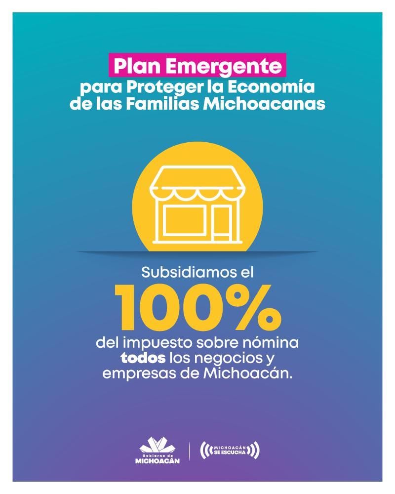 Plan emergente para proteger la economía en Michoacán.
