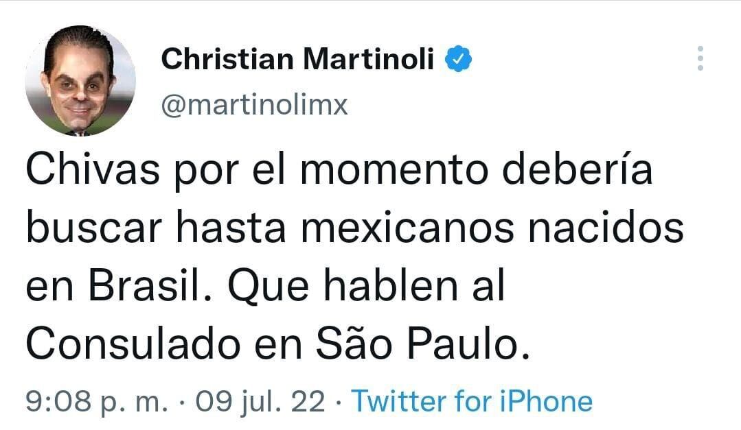 Martinoli sobre Chivas