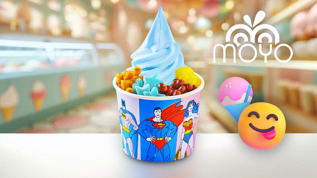 Moyo y La Liga de la Justicia se unieron para sacar un nuevo sabor de helado y cucharas coleccionables