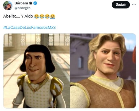 Meme para Aldo Tamez de Nigris de La Casa de los Famosos México 2025.