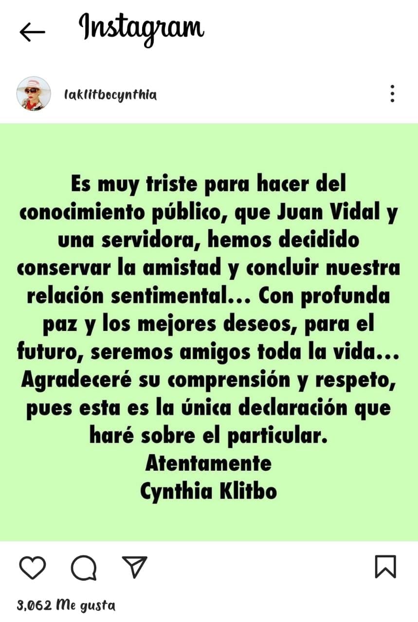 Publicación de Instagram