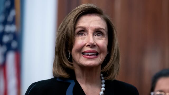 Nancy Pelosi, presidenta de la Cámara de Representantes
