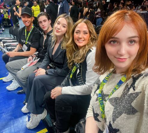 Mía Rubín y su familia