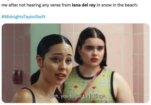 Memes de Lana del Rey y Taylor Swift