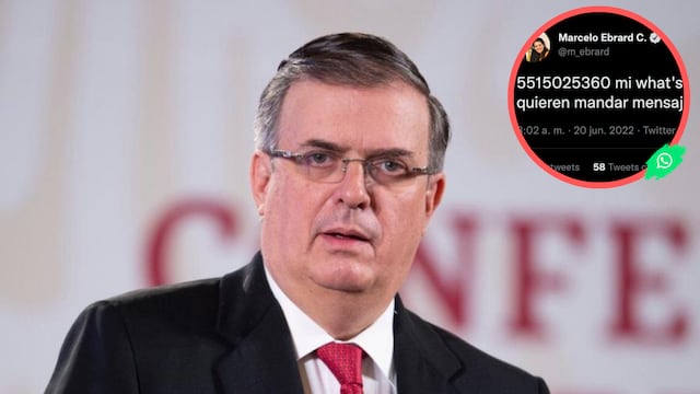 Marcelo Ebrard comparte su WhatsApp