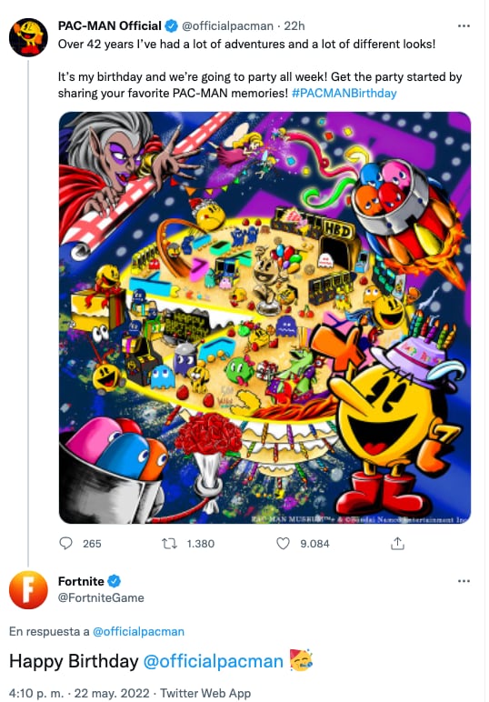 Pac-Man y Fortnite anuncian colaboración