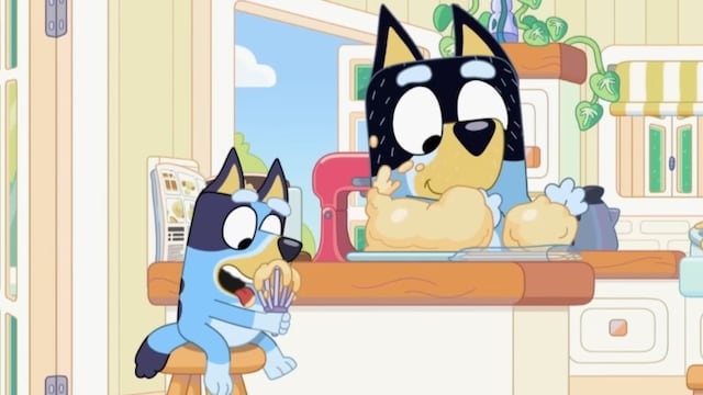 Bluey ayuda a su papá Bandit a cocinar un pastel, capítulo completo en español y YouTube